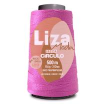 Linha Liza Moda Grossa Fio Espessura n2 de 312 TEX Circulo 500 Metros para Trança de Cabelo e Crochê
