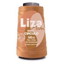 Linha Liza Moda Grossa Fio Espessura n2 de 312 TEX Circulo 500 Metros para Trança de Cabelo e Crochê