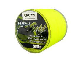 Linha Mono Crown Fiber Soft 500m Linha Mono Crown Fiber Soft 500m