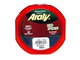 Linha Monofilamento Araty Mazzaferro Red Spider 0,40mm 300m