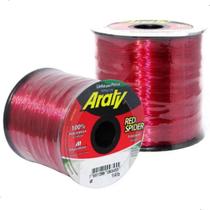 Linha Monofilamento Araty Red Spider 100 Gramas Vermelho
