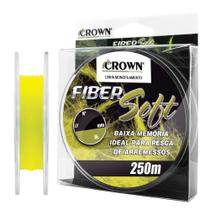 Linha Monofilamento Crown Fiber Soft 0,28mm 16lb/7,25kg - 250 Metros