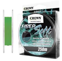 Linha Monofilamento Crown Fiber Soft 0,37mm 27lb/12,23kg - 250 Metros