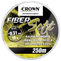 Linha monofilamento Crown Fiber Soft 250m