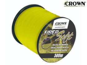 Linha Monofilamento Crown Fiber Soft Yellow 0,18mm 7lbs/3,17kg - 500 Metros
