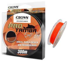 Linha Monofilamento Crown Pro Tamba Soft Orange 12,3Kg 300M