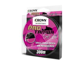 Linha Monofilamento Crown Pro Tamba Soft Pink 0,33mm 22lb/10kg - 300 Metros