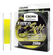Linha monofilamento fiber soft yellow 0,20mm 9lb 250 metros