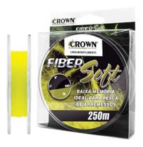 Linha monofilamento fiber soft yellow 0,52mm 52lb 250 metros