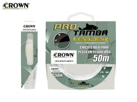 Linha Monofilamento Fluorcarbono Pro Tamba Leader Crown 0,40mm 22lb/10kg - 50 Metros Linha Monofilamento Fluorcarbono Pro Tamba Leader Crown 0,40mm 22lb/10kg - 50 Metros