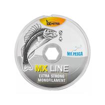 Linha Monofilamento MX Line 100mts Transparente - MX Pesca