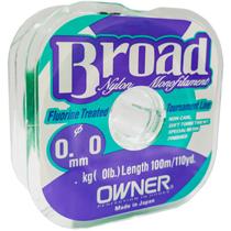 Linha Monofilamento Owner Broad 0.9lb Verde (0.06mm-100m)