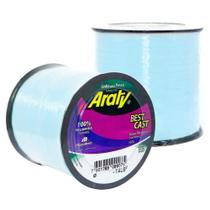 Linha Monofilamento para Pescaria Araty Best Cast Azul Claro 0,30 / 6,7 kg - 1240m