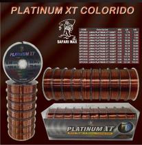 Linha Monofilamento Safari Platinum Xt Colorida - 1000 Mts Linha Monofilamento Safari Platinum Xt Colorida - 1000 Mts