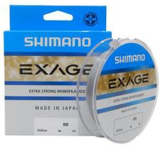 Linha Monofilamento Shimano Exage 0,30mm 16,50lbs/7,50kg - 150 Metros