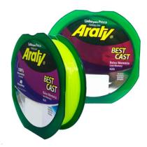 Linha Monofilamento Soft Araty Best Cast 300mts - Mazzaferro 0,40mm Amarelo Linha Monofilamento Soft Araty Best Cast 300mts - Mazzaferro 0,40mm Amarelo
