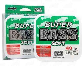 Linha Monofilamento Super Bass 0,37mm 21lb/9,51kg - 250 Metros - Marine Sports