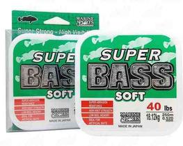 Linha Monofilamento Super Bass 0,40mm 24lb/10,87kg - 250 Metros - Marine Sports
