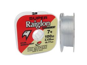 Linha Monofilamento Super Raiglon Tournament 0,405mm (36lbs) 100m - Cor: Branco