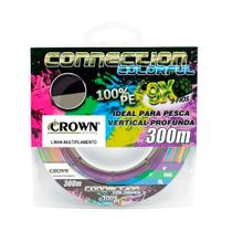 Linha Multi Connection 9x Colorfull 0,16mm 20lb 300m Crown