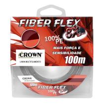 Linha Multi Fiber Flex 8x 100mts - Crown 0,26mm