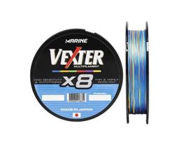 Linha Multifil. Marine Vexter X8 0,25Mm 30Lb 150M Multicolor