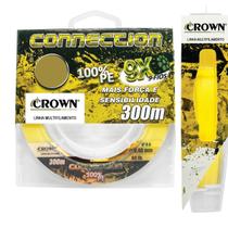 Linha Multifilamento 9 Fios Connection 300m 0,18mm 9x Yellow