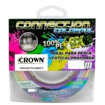 Linha Multifilamento Connection 9x Colorfull 300mts - Crown 0,26mm