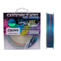Linha Multifilamento Connection 9x Colorfull 300mts - Crown 0,31mm