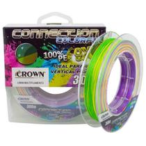Linha Multifilamento Crown Connection 9X Color 0,18Mm 300M