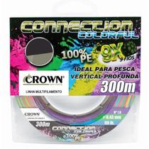 Linha Multifilamento Crown Connection 9x Color 0,40mm 300m