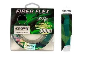 Linha Multifilamento Crown Fiber Flex 0,18mm 20lb. 300m