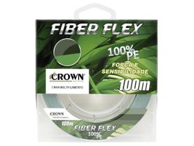 Linha Multifilamento Crown Fiber Flex 4x Verde 0,16mm 18Lbs - 100 Metros