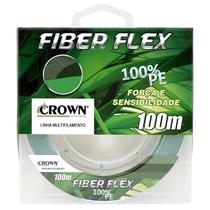 Linha Multifilamento de Pesca Crown Fiber Flex 0,45mm 80lbs 100M
