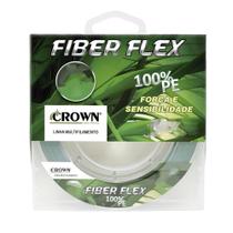 Linha Multifilamento Fiber Flex 4x 100mts Crown 0,16mm