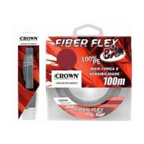 Linha Multifilamento Fiber Flex 8x 100mts Crown 0,16mm
