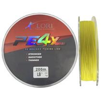 Linha Multifilamento Lori PE 4X Amarelo (200M) Linha Multifilamento Lori PE 4X Amarelo (200M)
