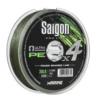 Linha Multifilamento Marine Sports X4 Saigon Army Green 0,15mm 15lbs 100m