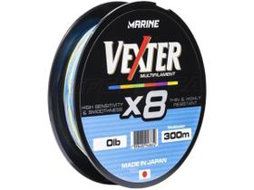 Linha Multifilamento Marine Vexter x8 Multicolor 300 Metros - Varias Medidas