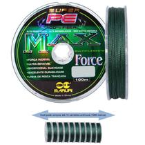 Linha multifilamento Maruri Max Force 100m 0,23mm 30lb 16kg