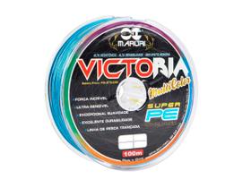 Linha Multifilamento Maruri Victoria 8x Colorida 0,14mm 17lb/7,7kg - 100 Metros