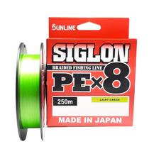 Linha Multifilamento para Pescaria Sunline Siglon Pe X8 130lb 10 250m Light Green