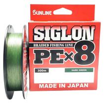 Linha Multifilamento para Pescaria Sunline Siglon Pe X8 16lb 300m Dark Green