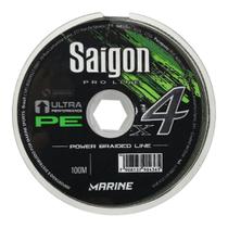 Linha Multifilamento Saigon X4 Verde 55Lbs 0,37mm 100m Marine Sports