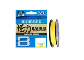 Linha multifilamento shimano kairiki 8 pe 15lb 0,160mm x 150m amarelo