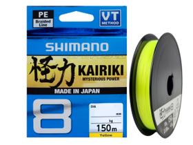 Linha Multifilamento Shimano Kairiki 8X 0,13mm 10lbs/4,5kg - 150 Metros