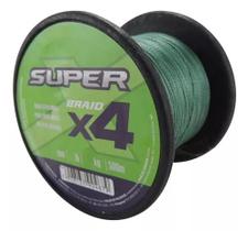 Linha multifilamento super braid 4x 0.20mm 25lb 500mt