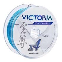 Linha Multifilamento Victoria 4x 100mts Azul - Maruri 0,18mm