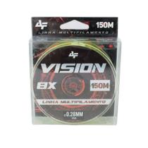Linha Multifilamento Vision 8 Fios Amarelo Fluorescente 150m - Albatroz