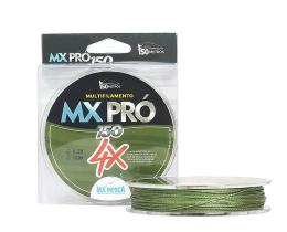 Linha mx pesca multifilamento mx pro 4x verde 0,45mm 95lb